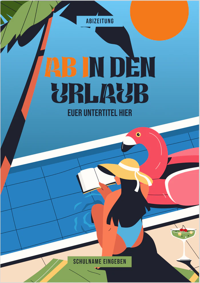 Cover 1 zum Abimotto AB In den Urlaub