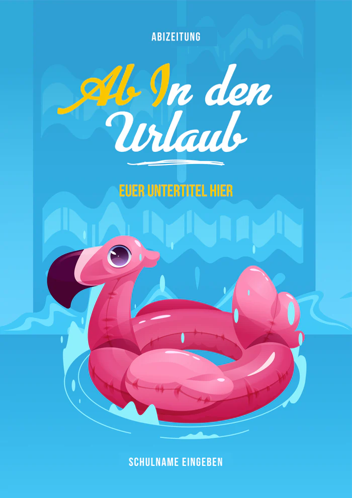 Cover 2 zum Abimotto AB In den Urlaub