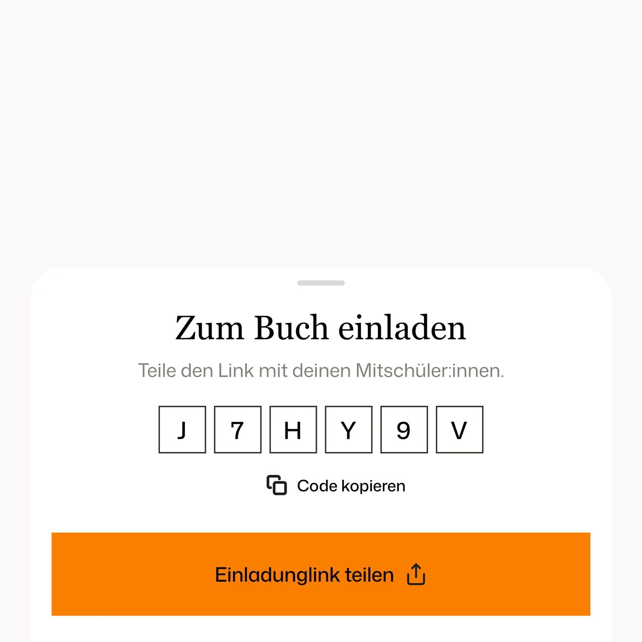 Schüler in die Nuggit App einladen